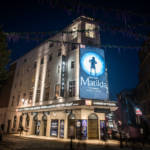 Matilda the Musical sign at the Cambridge Theatre London