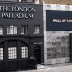 The London Palladium stage door and The London Palladium Wall of Fame