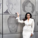 Bruce Forsyth's wife Wilnelia Merced at the unveiling of The London Palladium Wall of Fame