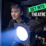 Man behind spotlight Get Into Theatre