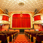 New Mills Art Theatre with the recently installed seats from Theatre Royal Drury Lane