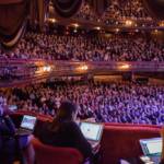 The London Palladium auditorium with audience