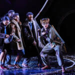 Mrs Beaver and the Pevensey children. The Lion, The Witch and The Wardrobe West End Production photograph.