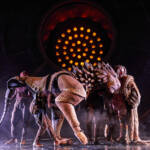 Aslan walks. The Lion, The Witch and The Wardrobe West End Production photograph.